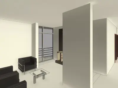 High Rise Residential Apartment Building 15 Floors Revit 2024 3D model