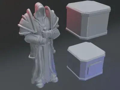 Dark Statue Free 3D print model