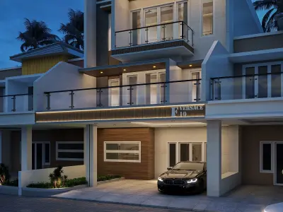 Exterior Design Modern Minimalist 3D model