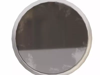 Circular window lowpoly 3d model Free low-poly 3D model