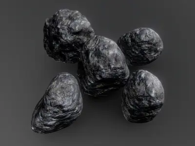 Rock Pack Low-poly 3D model get