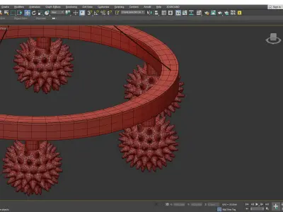 SFORZINDA CHANDELIER 6 LIGHTS Low-poly 3D model