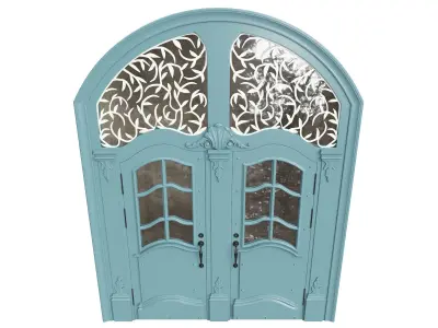 Entrance classic door 64  3D model