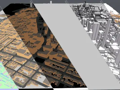 Cityscape Broolkyn New York United States 3D print model 3D print model