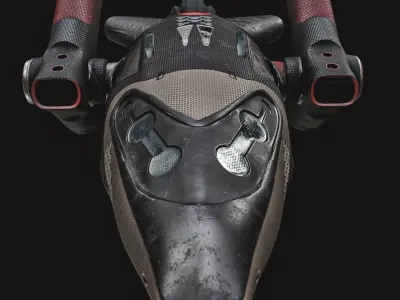 Sci fi ship Low-poly 3D model