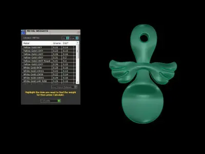 Kids Pendants 3dm STL OBJ FBX Renders Details 3D print model 11