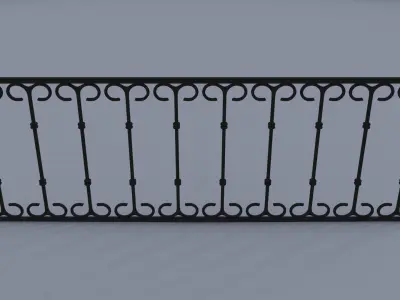 FancerailingWindowmetalB 3D model