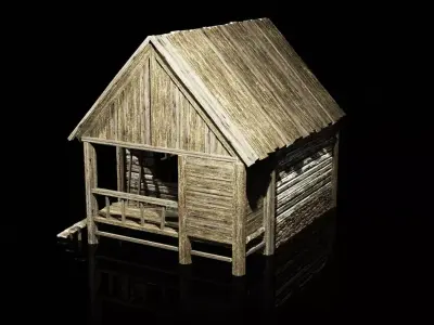 HOUSE VILLAGE  Low-poly 3D model