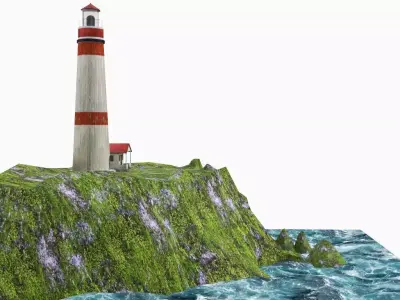 Lighthouse 3D model 16