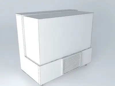 Kit805 Desk Exhibitor Refrig. Still Reto 2 doors by Alex Marques Free 3D model