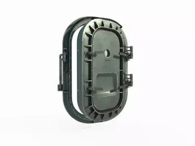 Sci-fi style safety door 3D model