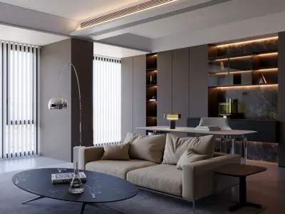 Apartment interior scenes     3D model 21