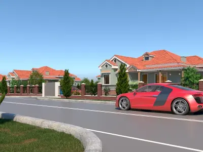 house Low-poly 3D model 32