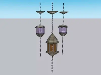 Hanging Lantern Light - 3D Model 3D model