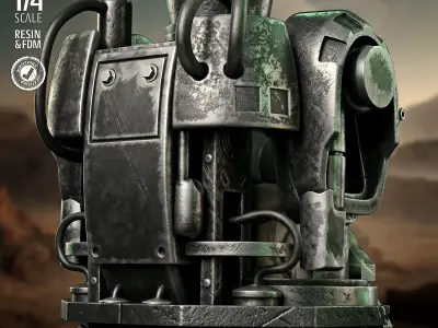  STAR WARS IG-12 and Grogu Portrait Bust  3D print model