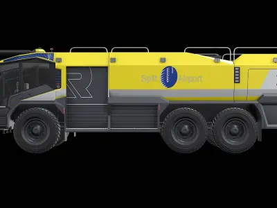  Rosenbauer Panther 6x6 Airport Firetruck - Yellow 