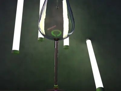 Bordo Wine Glass 3D model 3D model