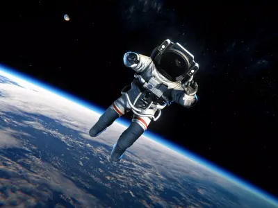 NASA Astronaut - PBR Low Poly Rigged and Ready for Animation Low-poly 3D model