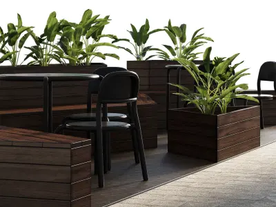 Parklet 1 3D model