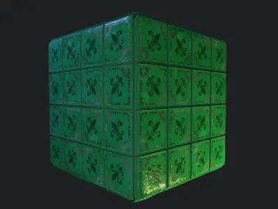 Stylized Portuguese Tiles Material 06 Texture