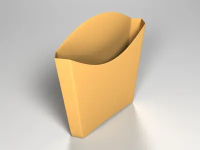 French Frice Packaging 3D model