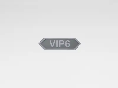 Game VIP Symbol v2 007 Low-poly 3D model