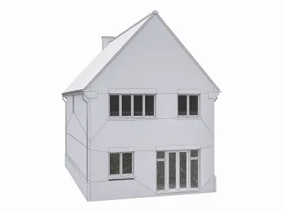 Neighborhood Houses P25 Low-poly 3D model