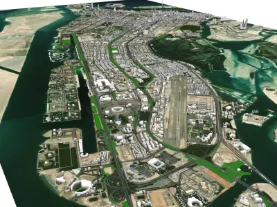 Abu Dhabi United Arab Emirates 3D model