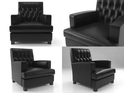 Hammercap High Armchair 3D model