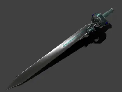 Japanese animation SAO Asuna - weapon Flashing light Low-poly 3D model