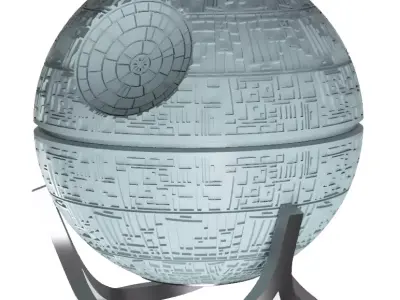 Star Wars Death Star 3D Printed Lamp or Money Box or Decoration 3D print model