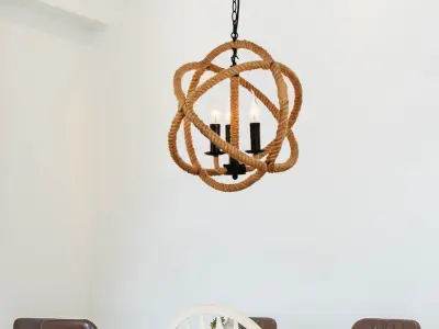 Pranet Light Globe Chandelier 3D model