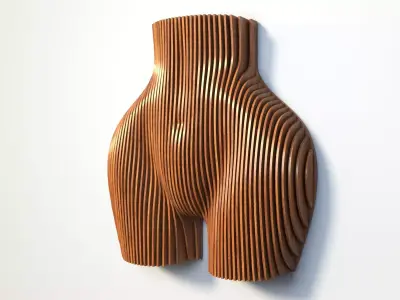 Parametric Female Body Wall Decor 3D model