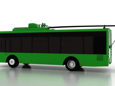 Trolleybus Bogdan T50110 Low Low-poly 3D model