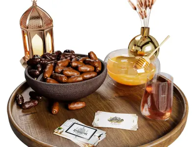 Decorative Ramadan Set 3D model