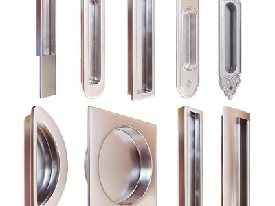 Door handle 3D model 6