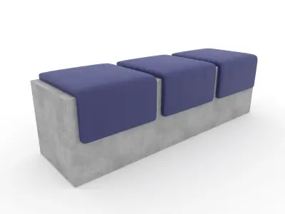 Collection Stadium Seats 6 3D Model Pack