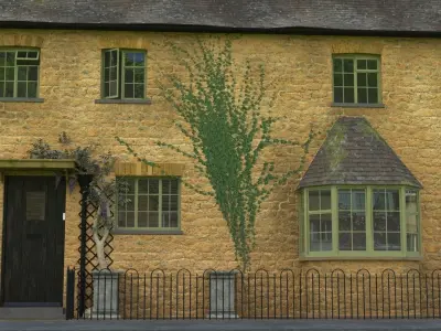 A Cottage house in cotswolds 3D model
