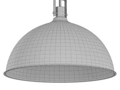 Single Dome Kitchen Island Pendant Light 3D model
