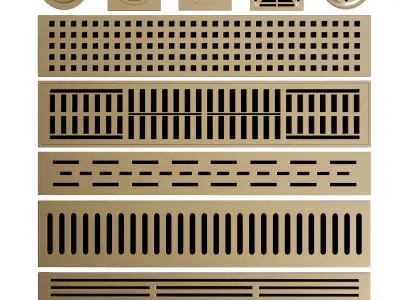 Shower channels - Floor Drain 001 Low-poly 3D model