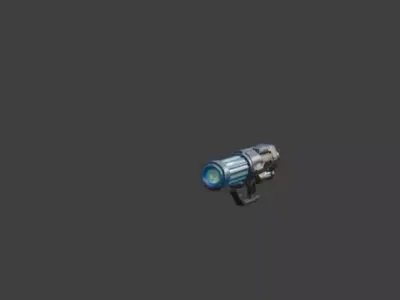 Low Poly Game Weapon Low-poly 3D model
