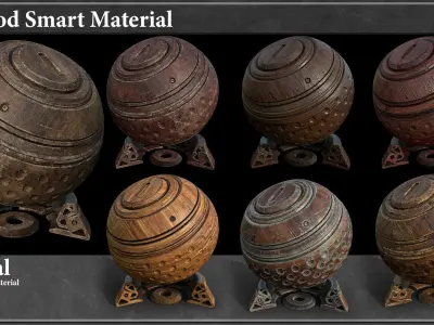 30 Wood Smart Material Vol-1- tutorial  Texture