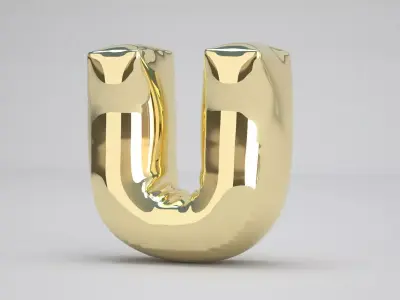U Balloon Gold 3D model