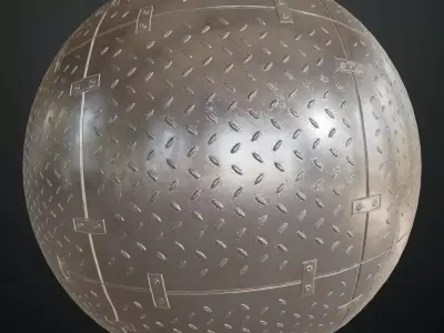 Silver Metal Plate PBR Seamless Texture buy