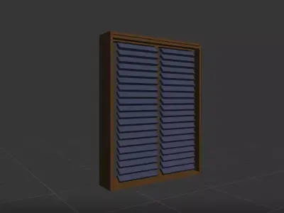 Low poly window  Low-poly 3D model