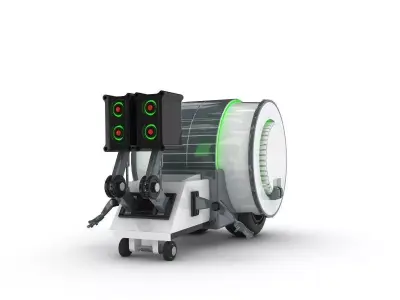 Funny Robot Character 3D model