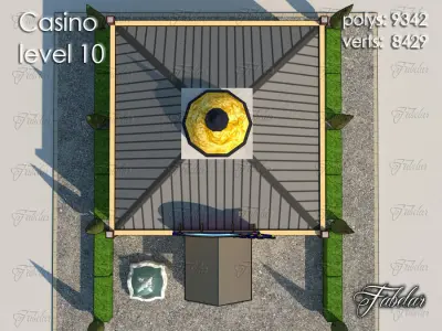 Casino Level Low-poly 3D model