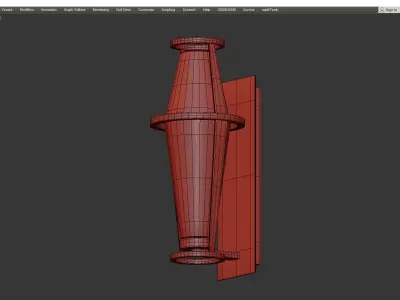 Prospect Up Light Wall Sconce Low-poly 3D model