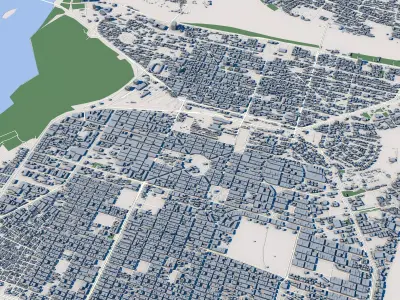 Khartoum City Sudan 3D model