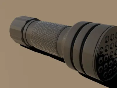LED Flashlight Free 3D model
